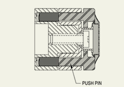 push button hinges